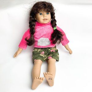 Heidi Ott brown hair doll 18"